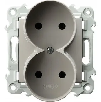 Elektrická zásuvka Ospel béžová nástěnná Elektrická Zásuvka
