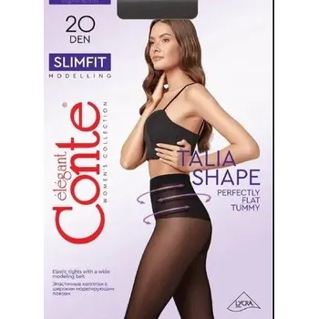 Dámské oblečení Punčocháče hladké Conte Elegant Slimfit 20den bronzové, velikost 4