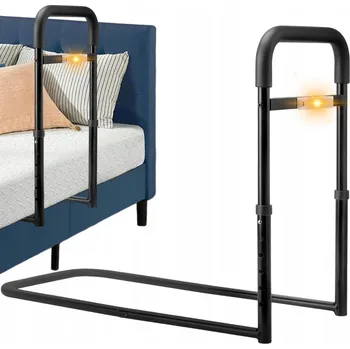 MADLO ZÁBRADLÍ K POSTELI NASTAVITELNÉ PEVNÉ S ČIDLEM POHYBU LED LAMPA