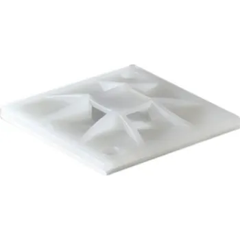 Organizace kabelů Držák kabelových stahovacích pásek pro 8.4mm široké pásky 40mm 40 mm barva Přírodní samolepicí HellermannTyton