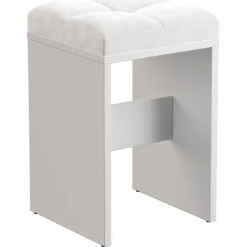 Taburet TABURET STOLIČKA SEDÁK KE KOSMETICKÉMU STOLKU DO SALONU BÍLÝ