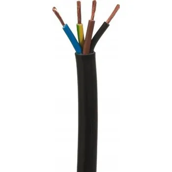 elektrický kabel Kabel OMY 4x0,75 ohebný kulatý černý H03VV-F ZAMEL