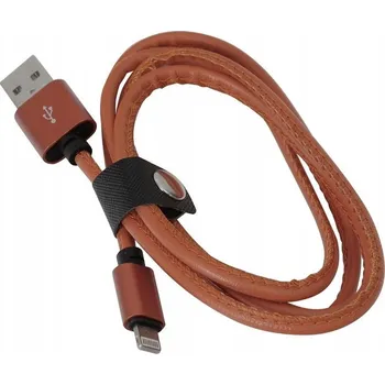 Datový kabel Kabel Omega USB - Apple Lightning 1 m hnědý