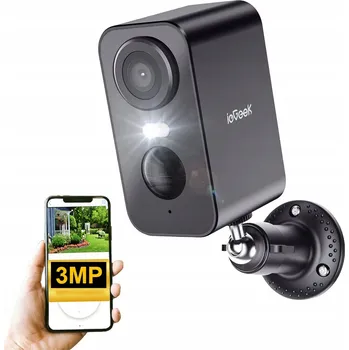 IP kamera WIFI KAMERA NA BATERIE BEZDRÁTOVÁ IP WIFI 3MP 2K S Barevným Nočním Viděním