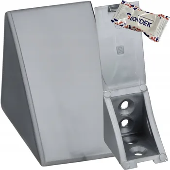 Tesařské kování Rohovník nábytkový stříbrný 30 x 30 x 23 mm