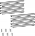 Nábytková Úchytka hranová moderní hliníková stříbrná 276mm 10 kusů