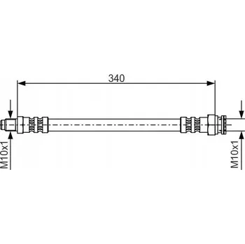 Brzdová hadice Brzdová hadice Bosch 1 987 476 393 - flexibilní