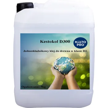 Průmyslové lepidlo Lepidlo na dřevo KIILTO Kestokol D300 třída D3 5KG pro všechny druhy dřeva a HDF