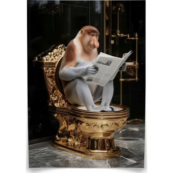 Obraz Plakát Nosáč s novinami 30x40 bez rámu 30 x 40 cm