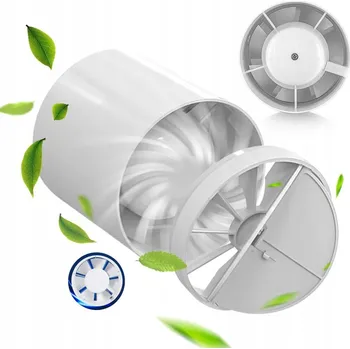 Domácí ventilátor Průmyslový ventilátor do potrubí 130 m³/h - 100 mm TICHÝ VÝKONNÝ