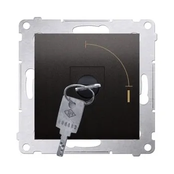 vypínač Jednopólový vypínač Klasik, Zápustný Kontakt Simon černý DP1K.01/49