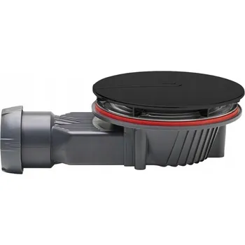 Sifon Sprchový sifon 90 mm R400 Slim Plus Černý Kryt Černý RADAWAY