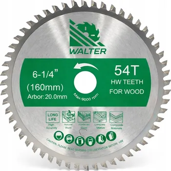Pilový kotouč Pilový kotouč WALTER 160×20 mm Z-54 – vidiový kotouč na dřevo / MDF