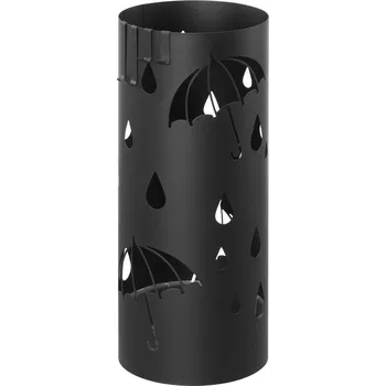 Obraz Stojan na deštníky kovový Leobert černý