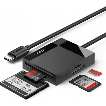 Příslušenství pro datový nosič UGREEN – Čtečka karet 4v1 USB-C 5 Gb/s Kompatibilní s MacBook/iPad - 15306