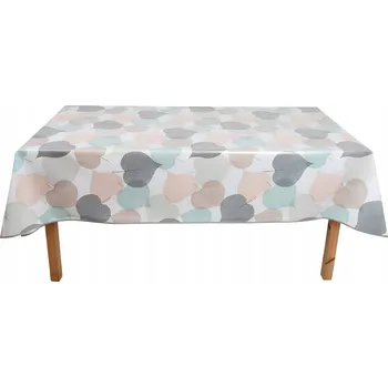 ubrus Obrus Plamoodpudivý na Stůl Domů i na Zahradu Vzor Pastelové Listy 110x140cm