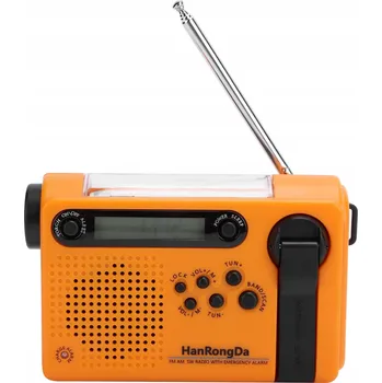 IP kamera Přenosné solární rádio s kličkou, alarmem, dynamem, nouzovou svítilnou a baterií 2000 mAh