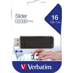Verbatim Store ’n’ Go Slider USB flashdisk 16 GB USB 2.0 černý