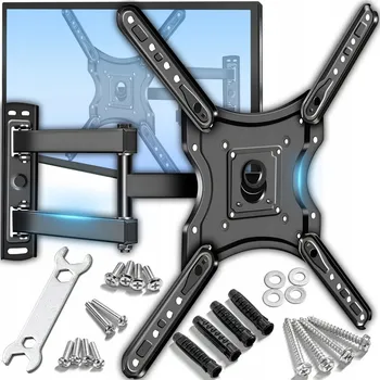 Televizní držák DRŽÁK NA TELEVIZI ZÁVĚSNÝ PRO TV 26-55" NASTAVITELNÝ SILNÝ