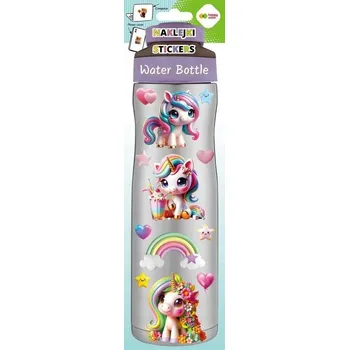 samolepka Samolepky dekorativní na láhev s vodou Sladcí Jednorožci Happy Color