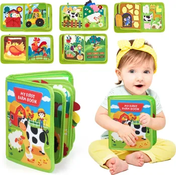 Hračka pro nejmenší Smyslová manipulační knížka pro rozvoj dovedností