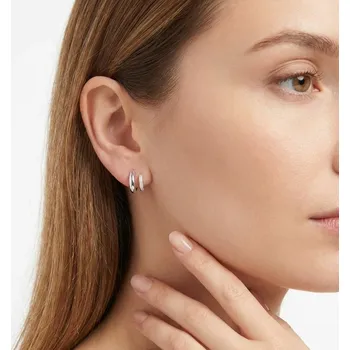 Náušnice B-TOP Jemné geometrické náušnice - Stříbro 925