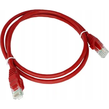 Síťový kabel Patchcord Alantec U/UTP 6 RJ45 / RJ45 3 m červený