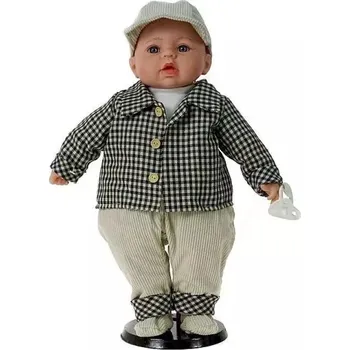 Panenka Panenka miminko s dudlíkem 45 cm s českým hlasem, zpívá a mluví polsky; PVC