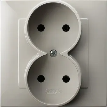 Elektrická zásuvka Ospel béžová nástěnná Elektrická Zásuvka