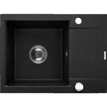 Granitový dřez Dřez granitový 1,5-komorový Invena černý
