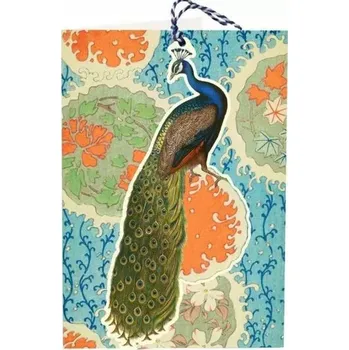 Obraz Přání B6 a přívěsek s obálkou - Páv