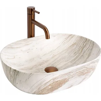 Umyvadlo REA UMYVADLO AMELIA 48 SATURN - NA DESKU