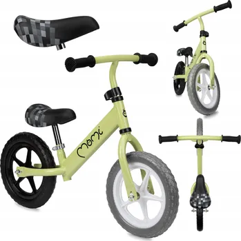 Odrážedlo ODRÁŽEDLO - MoMi FLEET ZELENÉ - KOLA EVA 12" LEHKÁ REGULACE 2.35 kg