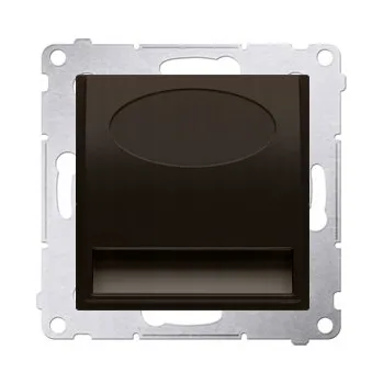 Elektrická zásuvka Zásuvka do zdi Kontakt-simon hnědá