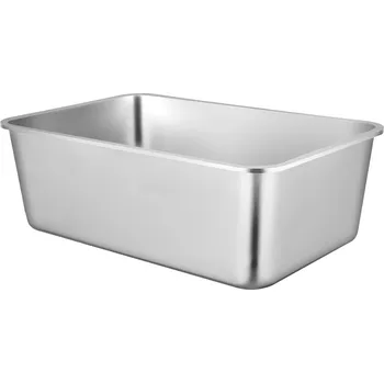 SucceBuy Toaleta Pro Kočky 3 ks otevřená Z Nerezové Oceli Toaleta Pro Kočky