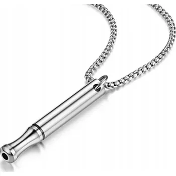 Náhrdelník Ocelový náhrdelník pro dýchání – Pomůcka pro odvykání kouření, uklidňující a relaxační