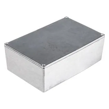 RS PRO Pouzdro IP54 Stíněné barva Stříbrná barva Stříbrná Odlévaný hliník 152 mm 49.8 mm 82 mm Neopren