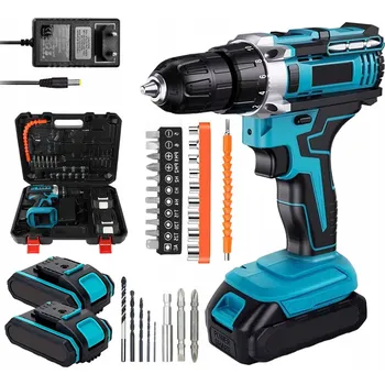 Vrtačka ELEKTRICKÁ VRTAČKA 1500 OTÁČEK 2 RYCHLOSTI S 2KS AKUMULÁTOR