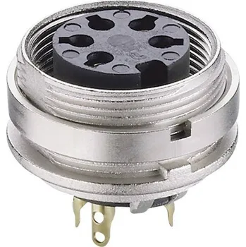 Elektrická zásuvka Lumberg KGV 70 DIN kruhový konektor zásuvka, vestavná vertikální Pólů: 7 stříbrná 1 ks