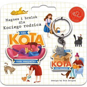 MAGNET + PŘÍVĚSEK NA KLÍČE PRO KOČIČKY MILOVNICE KOČEK A KOČEK ZVÍŘÁTEK