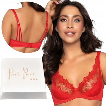 Dámské spodní prádlo Paripari podprsenka s měkkými košíčky červená velikost 70G