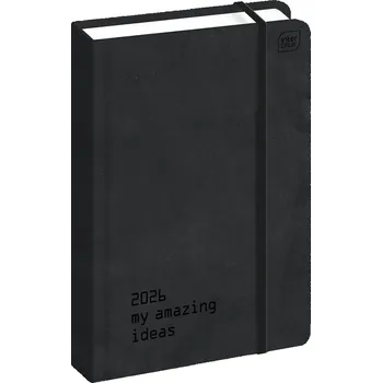 Kalendář Knižní kalendář 2026 A5 Interdruk šedý