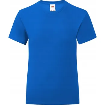 Chlapecké tričko Fruit of the Loom dětské tričko modré bavlna velikost 116