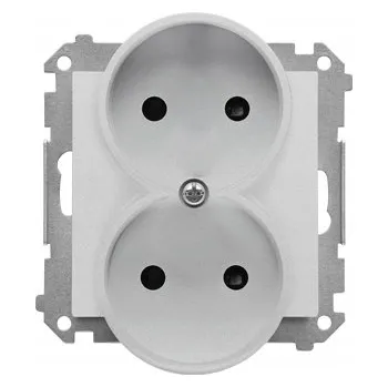 Elektrická zásuvka Elektrická Zásuvka Kontakt-simon šedá
