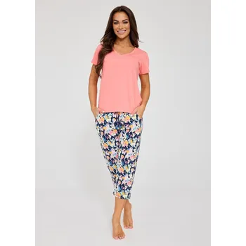 Pyžamo Cornette 875/338 Violetta kr/r M-2XL Růžová XXL