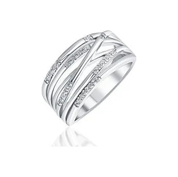 Náušnice Prsten 925/1000 - SVLR0651XE9BI58 JVD SVLR0651XE9BI58