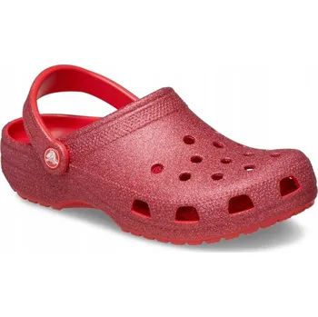 Dámské pantofle Crocs Dámské Boty Dřeváky Nazouváky Classic Glitter 205942 Clog 39-40