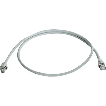 Datový kabel Telegärtner 100008826 RJ45 síťové kabely, propojovací kabely CAT 6A S/FTP 7.50 m šedá samozhášecí, s ochranou, párové stínění, dvoužilový stíněný, bez
