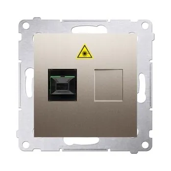 Elektrická zásuvka Nástěnná internetová zásuvka Kontakt-simon zlatá