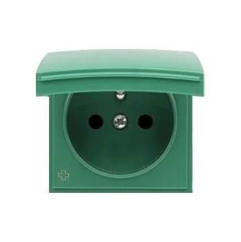 Elektrická zásuvka Elektrická Zásuvka nástěnná Kontakt-simon zelená